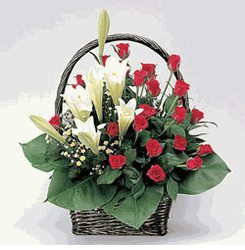 Rose and Lily Basket