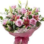 Rose and Lily Hand Tied (pink)