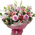 Rose and Lily Hand Tied (pink)