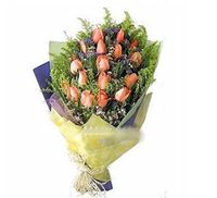  Roses accented with greens 