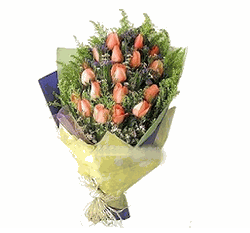  Roses accented with greens 