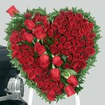  Roses Heart Arrangement