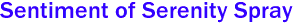 Sentiment of Serenity Spray