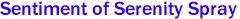 Sentiment of Serenity Spray