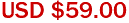 USD $59.00