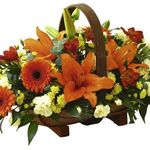 Traditional Basket (orange/yellow