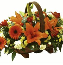 Traditional Basket (orange/yellow