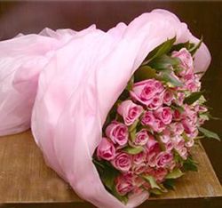 Two Dozen Pink Rose Bouquet