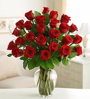 Two Dozen Premium Long Stem Red Roses