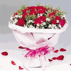 Two Dozen Red Roses Bouquet
