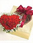 Valentine rose heart