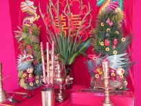 Wedding fruit arrangement Dragon male and Female
