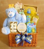 Welcome Baby Boy Gift Basket