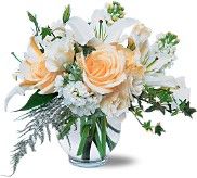 White roses and lily