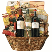 Wine gifts basket and more