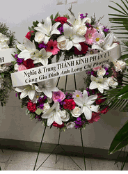 Wreath sympathy Vietnamese Florist