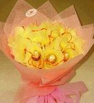 Yellow Cymbidium Orchids Bouquet