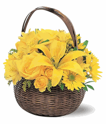 Yellow Flower Basket