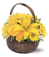Yellow Flower Basket