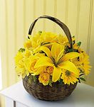 Yellow Flower Basket
