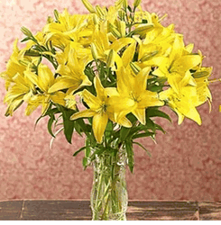 Yellow Lilies bouquet