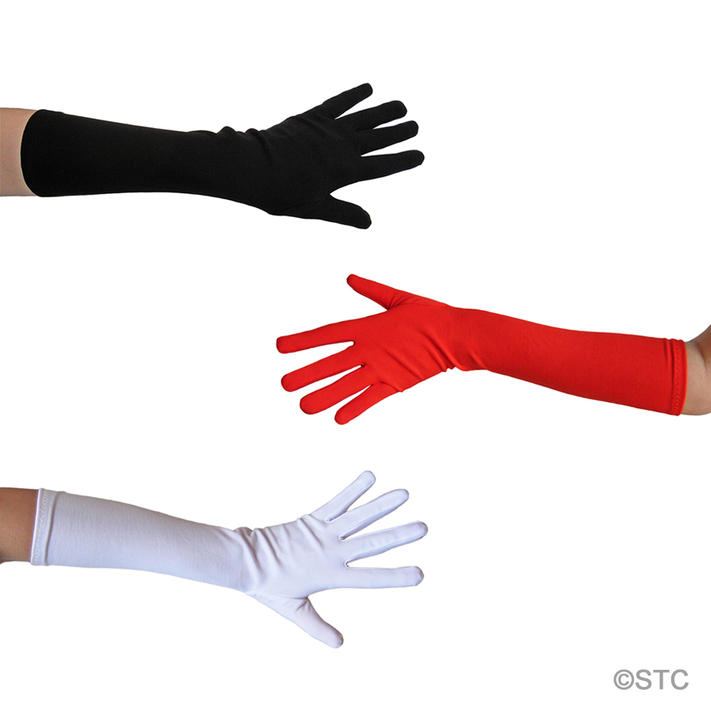 Elbow Length Black Costume Gloves Halloween, Party, Dance, Theatrical, Wedding, Bridal, Prom