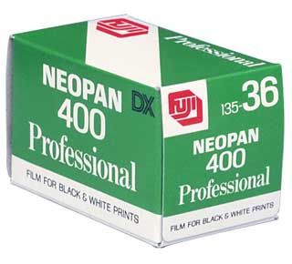 Fuji Neopan 400 Pro 35mm x 36 Exp Film Rare - Fuji Neopan Black