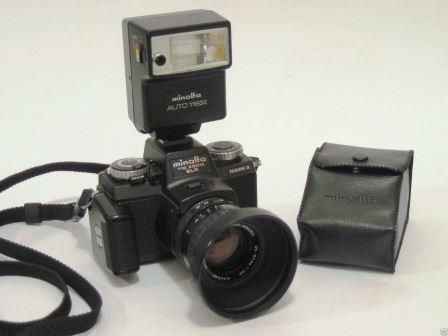 Minolta 110-Zoom-SLR MARK II Camera and Auto-Electroflash 118X