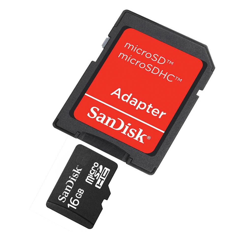 SanDisk 16GB Micro SD SDHC Memory Card With Adaptor Micro SD