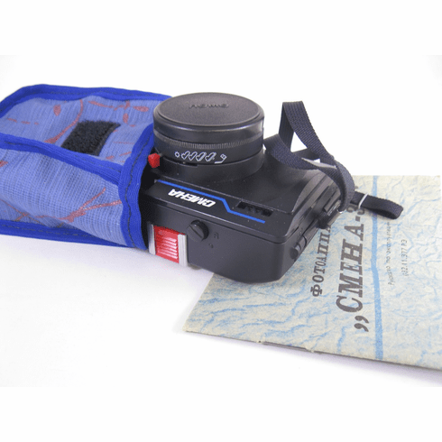 SMENA 35 Blue T43 F/4 40mm Lomography Camera with Case and Strap