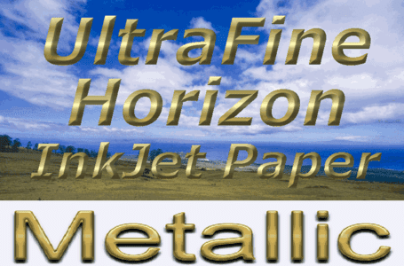 Ultrafine Horizon Pro Grade METALLIC Photo Quality GLOSSY 10.4 Paper 17" x 100' Roll