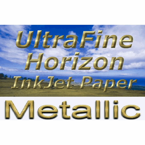 Ultrafine Horizon Pro Grade METALLIC Photo Quality GLOSSY 10.4 Paper 8.5" x 11" / 50 Sheets