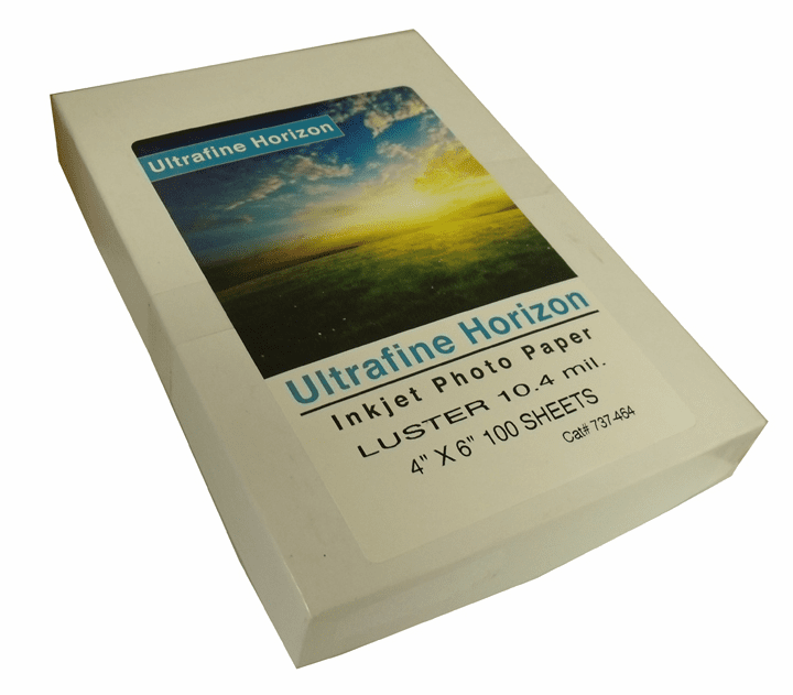 Ultrafine Horizon Professional Grade Photo Quality Lustre 10.2 Paper 4 x 6 / 100