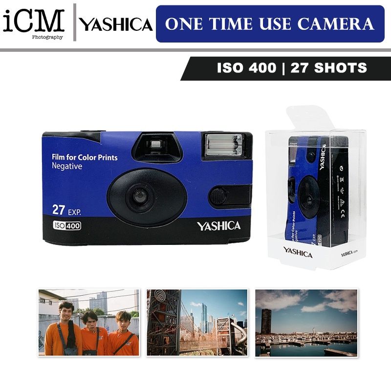 Yashica 400 Flash One Time Use 35mm Single Use Film Camera - Fresh