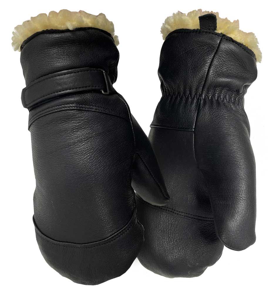 1800BK Premium Buttersoft Black Deerskin Waterproof 450g BOA Pile Lined