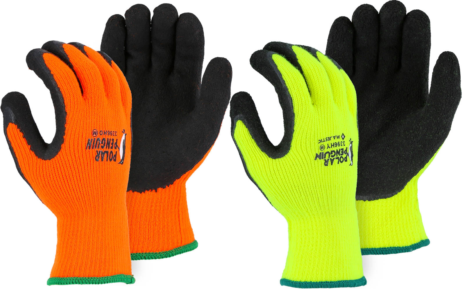 3396 Polar Penguin Insulated HiVis Heavyweight Knit Gloves BULK
