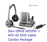 Plantronics Savi Office WO350 + Avaya APV-62 EHS Cable Combo Package Plantronics Savi Office WO350 + Avaya APV-62 EHS Cable Combo Package