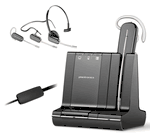 Plantronics Savi W740 Convertible Wireless Headset System & APV-65 Electronic Hook Switch (EHS) Adapter Combo 83542-01 + 38633-01 Plantronics Savi W740 Convertible Wireless Headset System & APV-65 Electronic Hook Switch (EHS) Adapter Combo 83542-01 + 38633-01