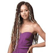 Bobbi Boss 3X Locs & Twist Pre-Looped Crochet Braids JAMAICA FEATHER TIP 24"