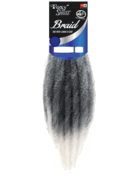 Foxy Silver 100% Kanekalon Synthetic Marley Braid 18"