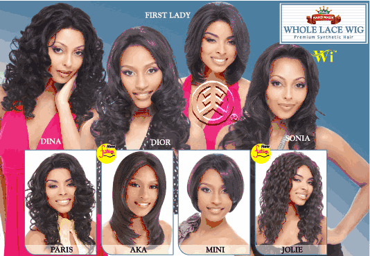 Synthetic whole lace 2025 wig janet collection milla