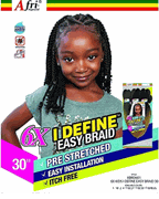 Mane Concept Afri-Naptural Pre-Stretched 6X KIDS I DEFINE EASY BRAID 30" - KBRD601