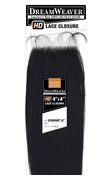 Model Model Dream Weaver 100% Human Hair HD 4"x4" Lace Closure Straight 12"