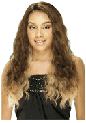 Model Model Synthetic Deep Invisible L-Part Wig Long Mori