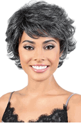 Motown Tress 100% Human Hair Silver Gray Hair Collection Wig SH.BRENDA (NEW!!!!)
