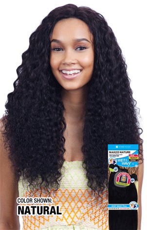 NAKED NATURE Brazilian Virgin Remy 100% Human Hair Nature Wet & Wavy