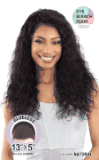 Shake-N-Go GLOSSY 100% Hand-Tied Virgin Remy Hair 360 Lace 13X5 Lace Frontal Wig Deep 22"