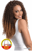 Que Reusable Elastic Band Feather Crochet Braid Water Curl 18"