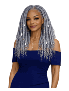 Foxy Silver Boho Box Braid