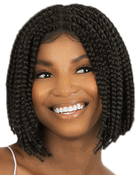 Urban Beauty Queen B Braid Lace Wig QLW317 BOX BRAID BOB 10"